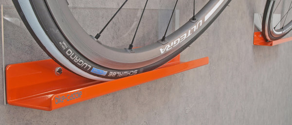 Fahrrad Wandhalterung bike-Caddie Colourline/AL-Kombi orange