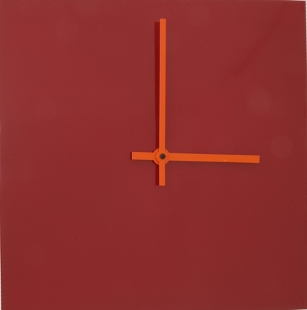 RelaxT - Design Wanduhr Rot/Orange