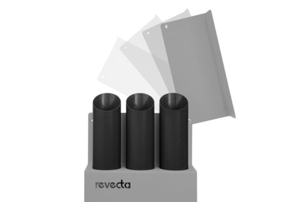 revecta® sam - mobiler Bechersammler in Lichtgrau